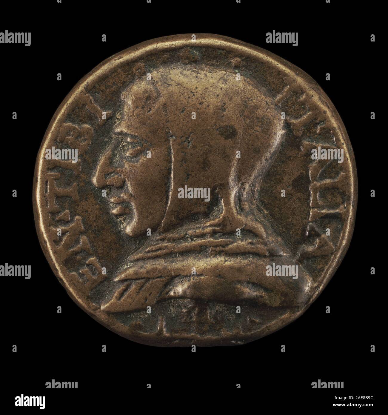 Un ritratto del circolo di Niccolò Fiorentino risalente al 1497 circa raffigurante Girolamo Savonarola, predicatore domenicano, con tratti facciali, abbigliamento clericale e postura religiosa espressiva. Foto Stock