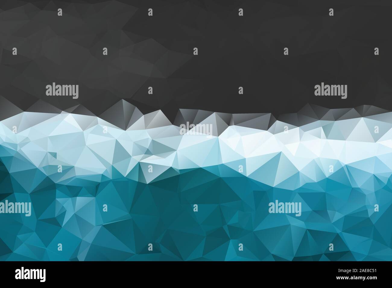 Abstract sfondo geometrico con triangoli. Vettore texture poligonale dello sfondo. Blu e grigio abstract background aziendale. EPS10 Illustrazione Vettoriale