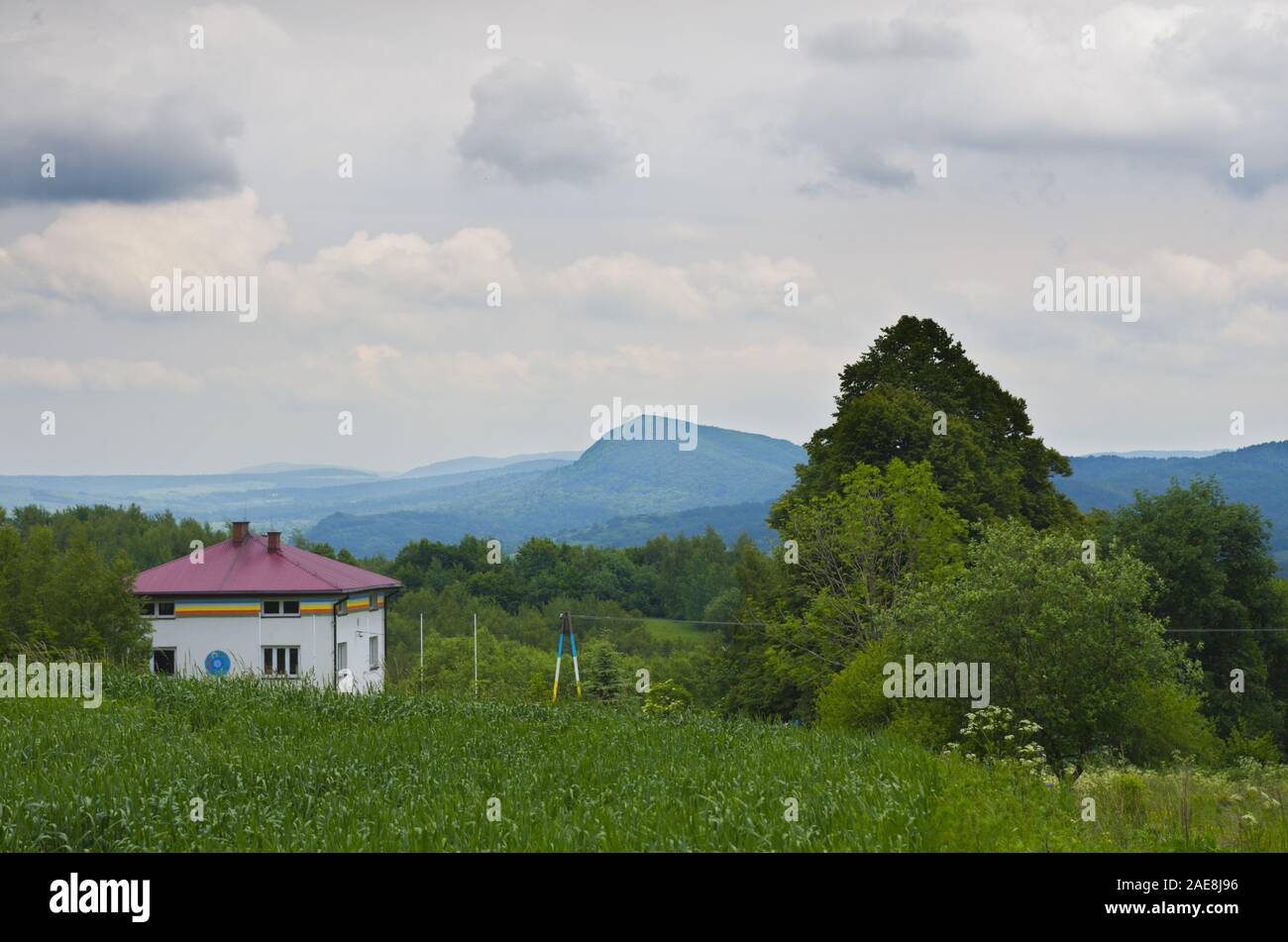 Paldenling, Dzogchen Centro di Meditazione, spazio di meditazione in casa Łysa Góra, Polonia Foto Stock