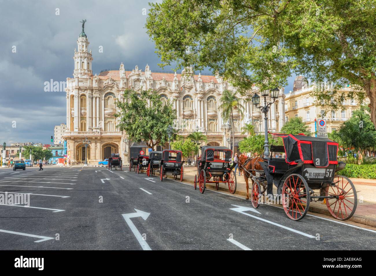Gran Teatro de La Habana, Havana, Cuba, America del Nord Foto Stock