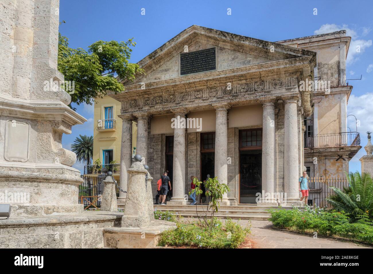 El Templete, Old Havana, Cuba, America del Nord Foto Stock