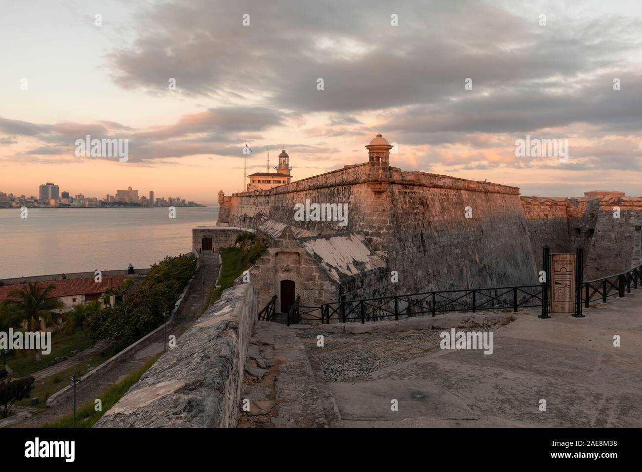 Castillo de los Tres Reyes del Morro, Havana, Cuba, America del Nord Foto Stock