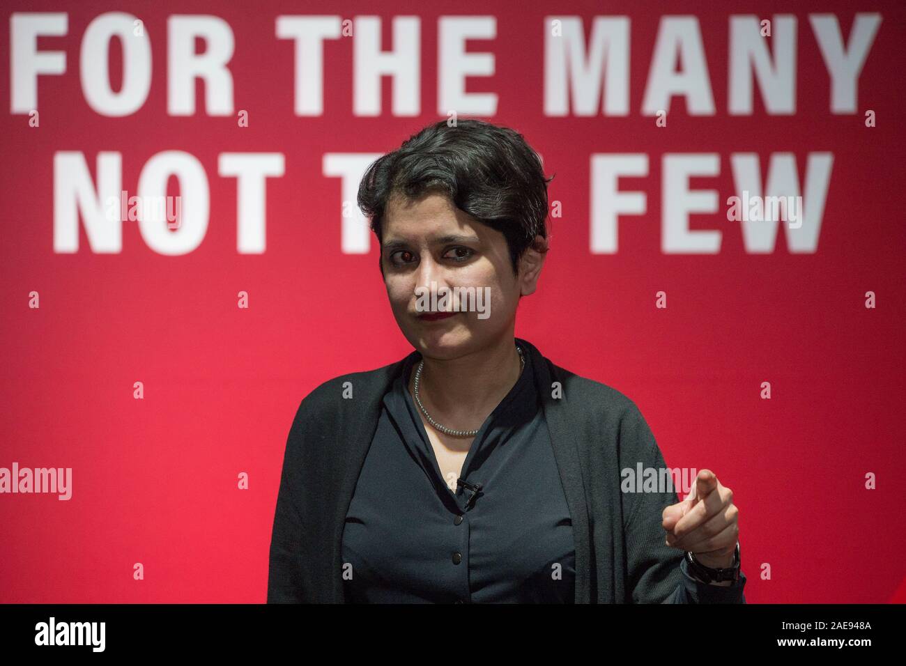 Glasgow, Regno Unito. 7 dicembre 2019. Nella foto: La Baronessa Shami Chakrabarti CBE, PC. Scottish Labour Party Elezione al Rally di innovazione e di tecnologia di costruzione presso l'Università di Strathclyde, Glasgow. Foto Stock