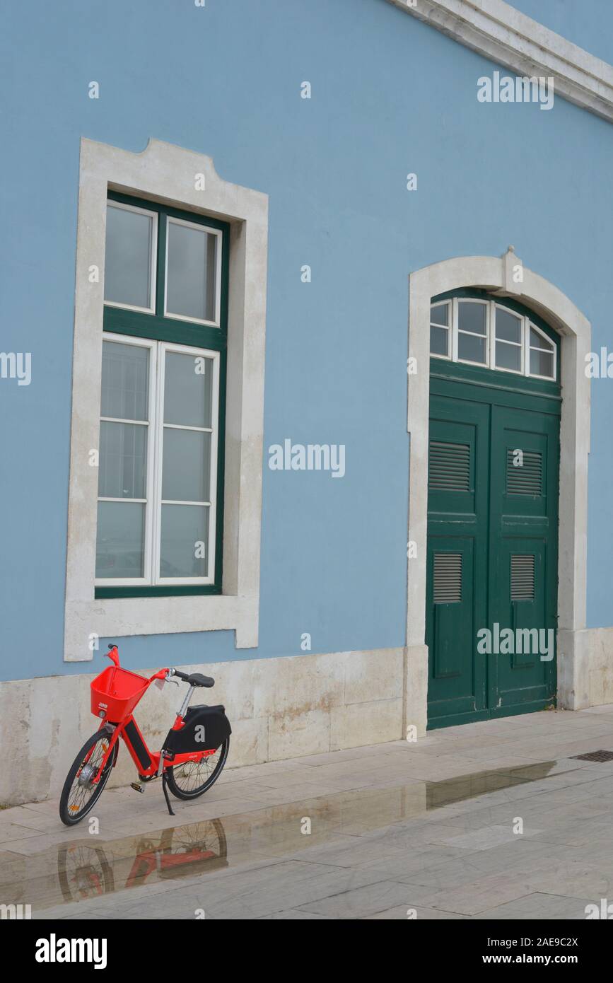 Shared bike a Lisbona, Portogallo Foto Stock