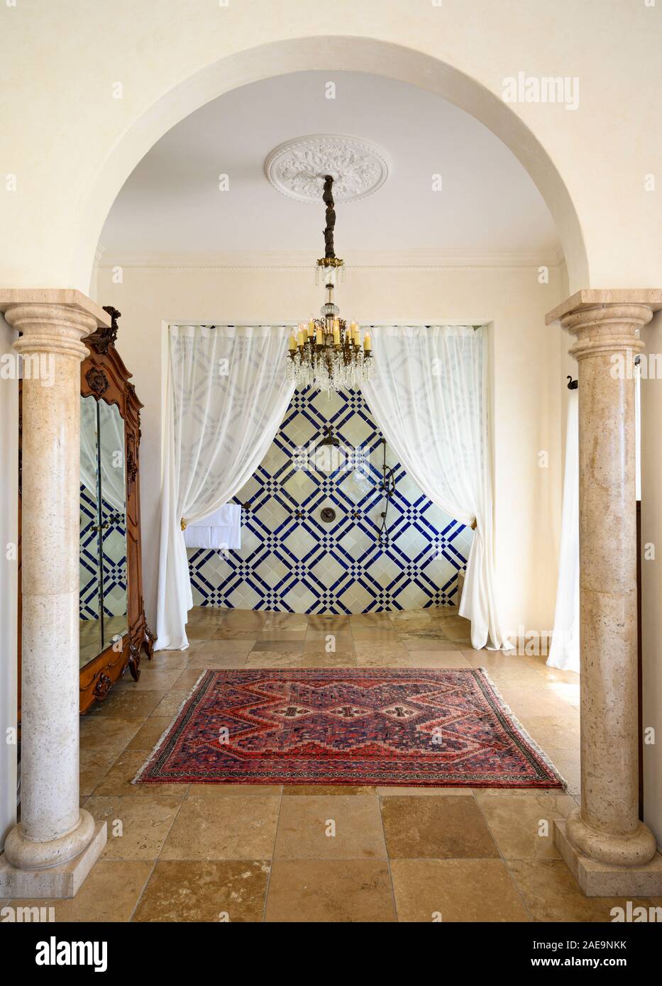 Casa Kimberly: Vip Room shower e dressing room; Puerto Vallarta, Jalisco, Messico. Foto Stock