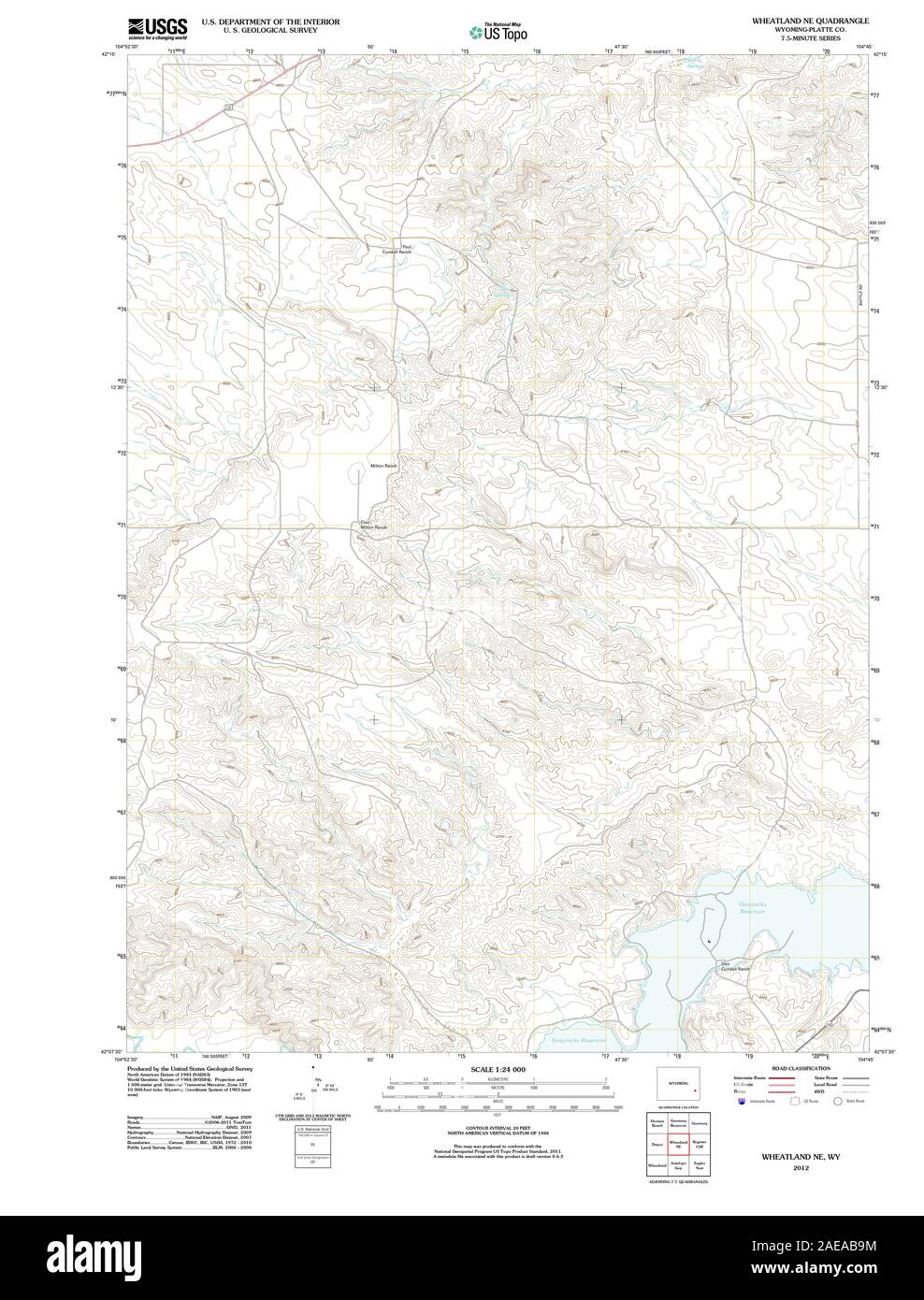 Mappa di wheatland Immagini senza sfondo e Foto Stock ritagliate Alamy