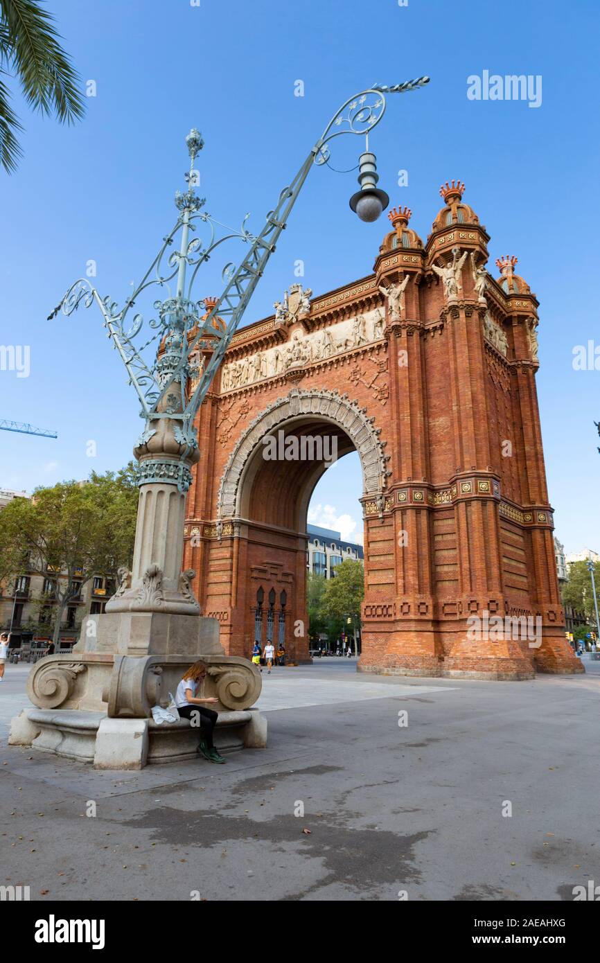 Barcellona,Spagna,9,2016;Catalogna capitale in Spagna, è noto per la sua arte e la sua architettura Foto Stock