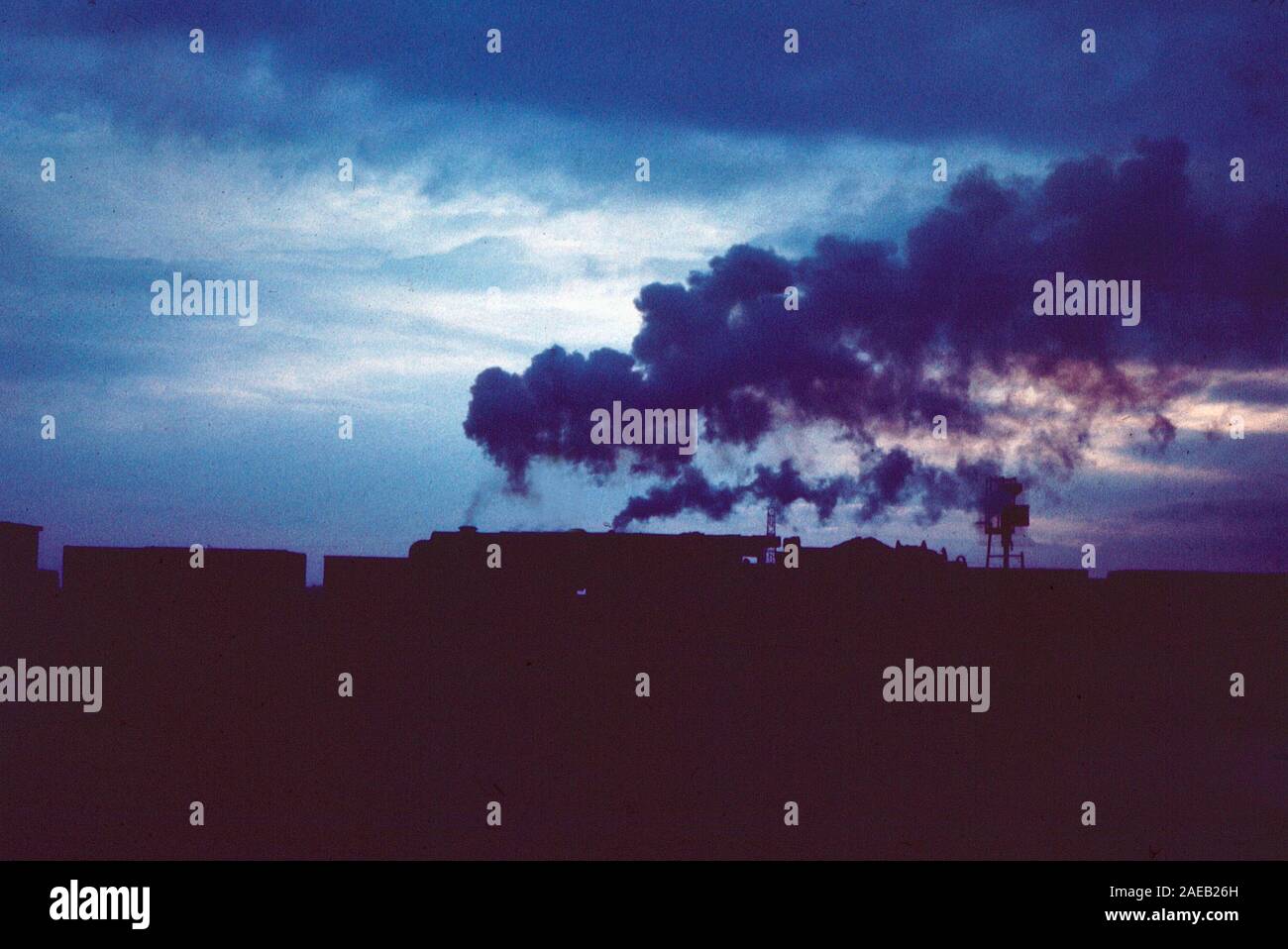 Treni a vapore in esecuzione su ferrovie britanniche nel 1967, verso la fine della linea principale del vapore, a Carlisle, nell Inghilterra del nord Foto Stock