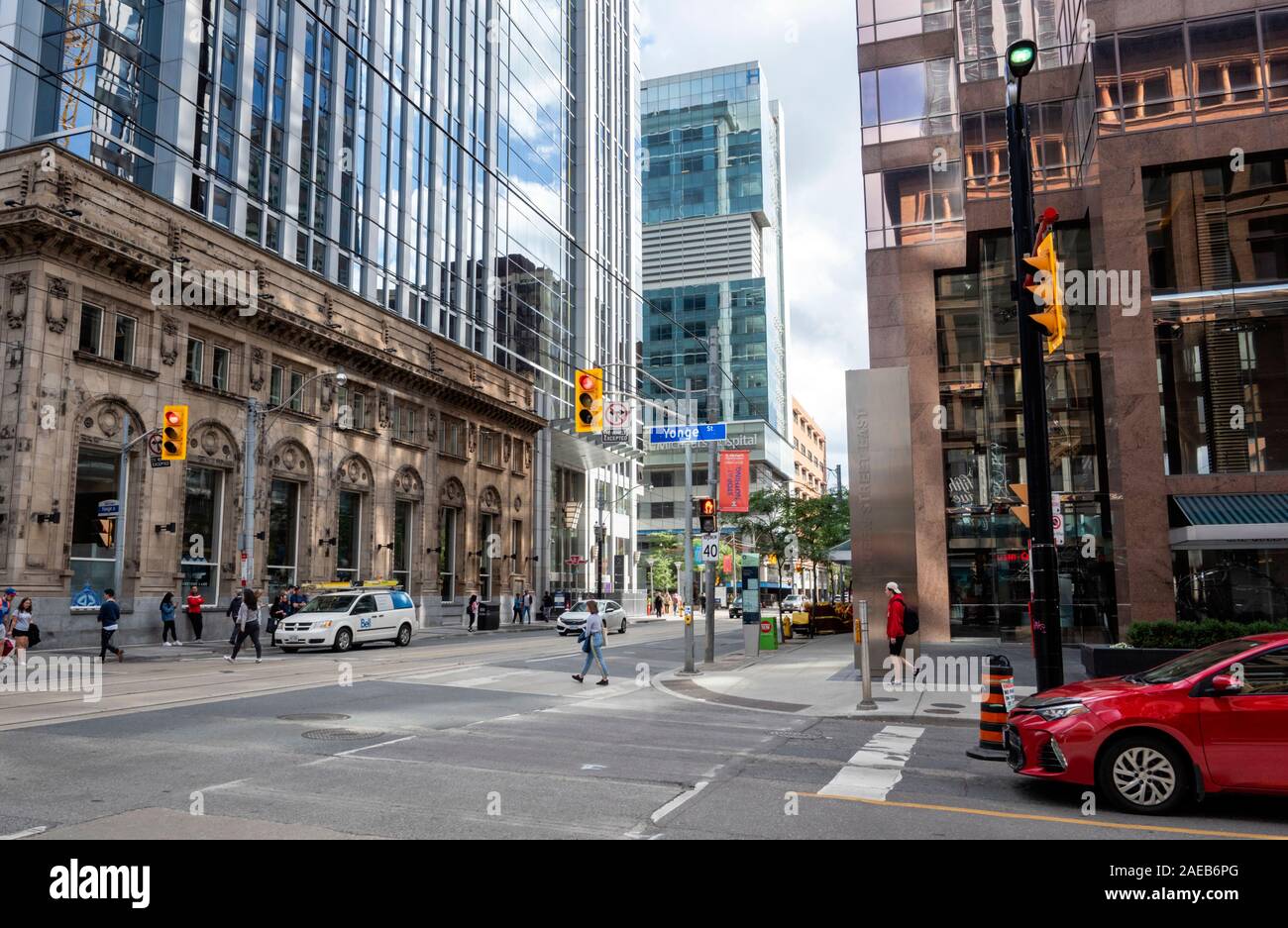 Yonge Street, Nel Centro Di Toronto, Canada Foto Stock