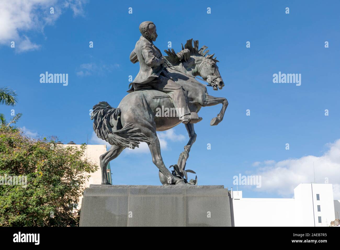 Statua di José Martí in Avana, Cuba. Foto Stock