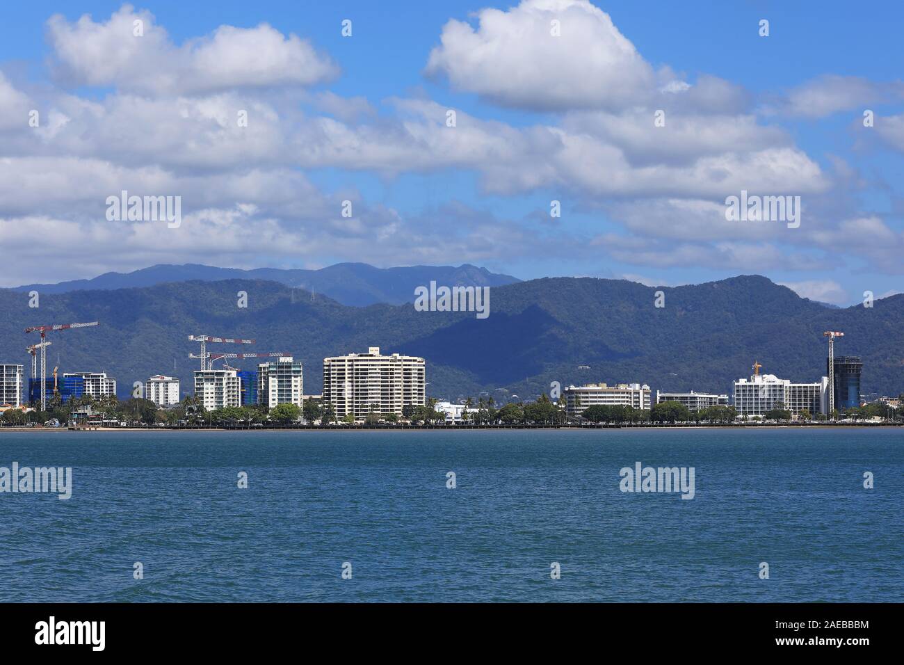 Città di di Cairns con Esplanade nell'anno 2018 Foto Stock