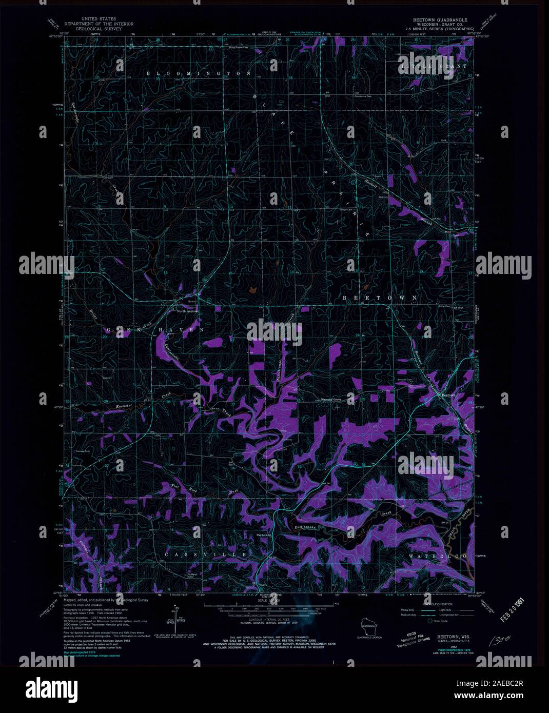 Mappa di beetown immagini e fotografie stock ad alta risoluzione Alamy
