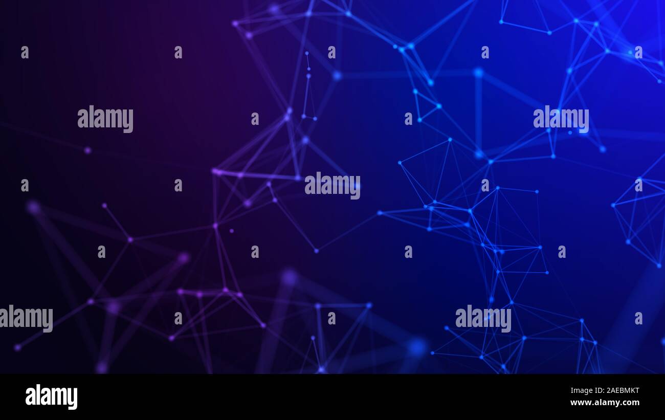 Concetto di rete, di comunicazione di internet. 3d'illustrazione. Foto Stock