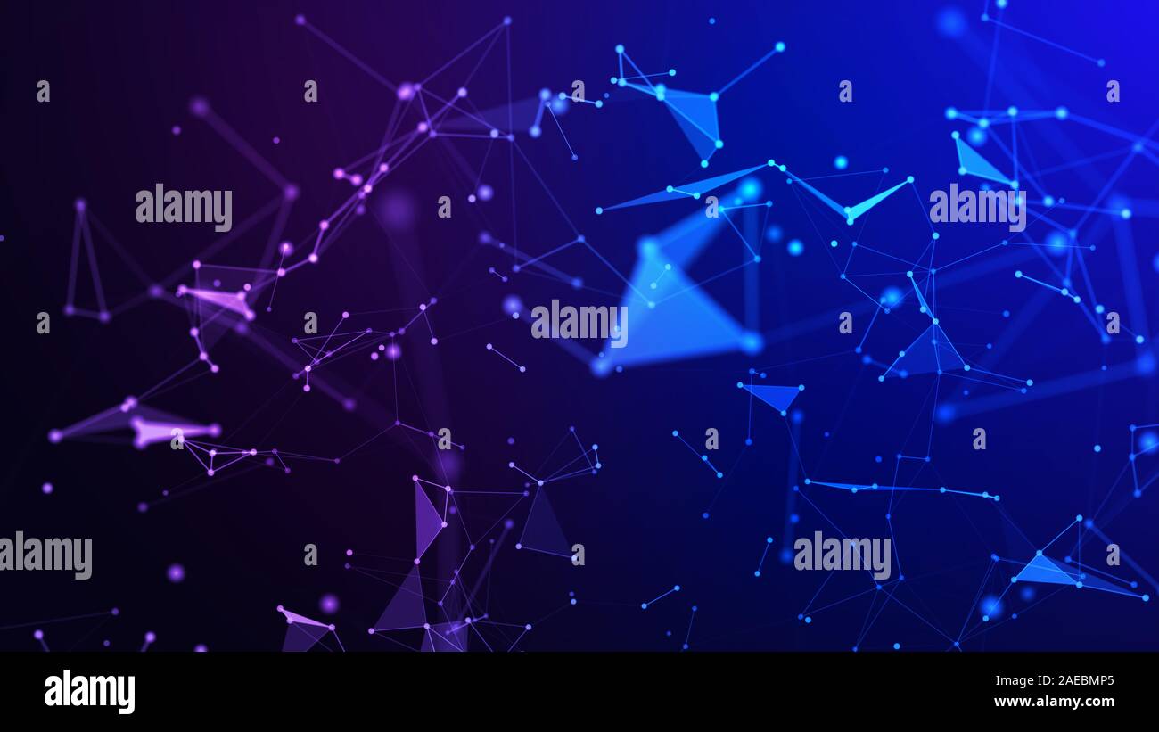 Concetto di rete, di comunicazione di internet. 3d'illustrazione. Foto Stock