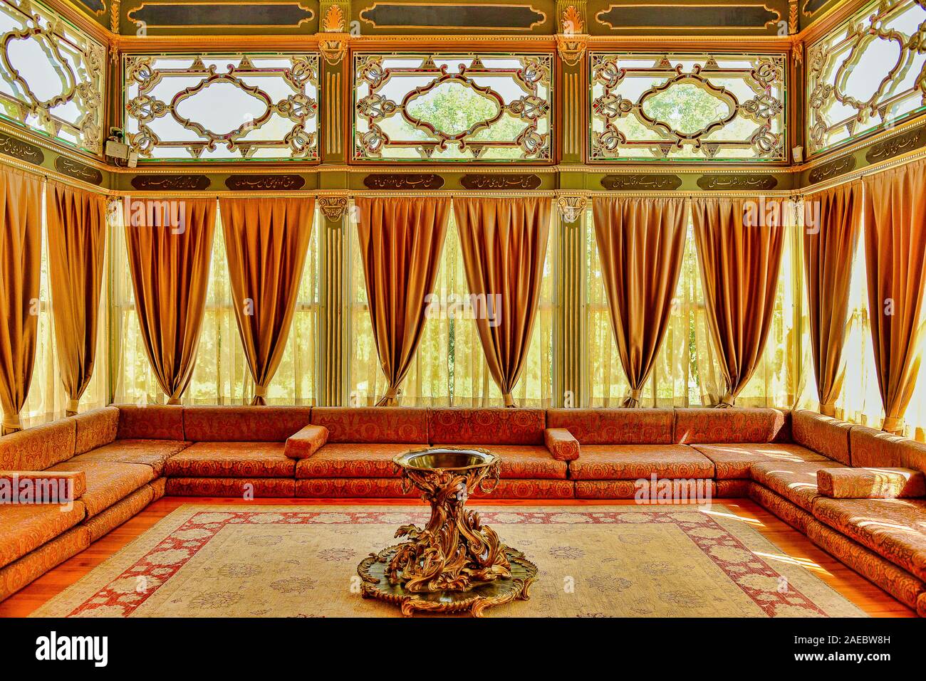 Summer House room, il palazzo di Topkapi, Istanbul Foto Stock
