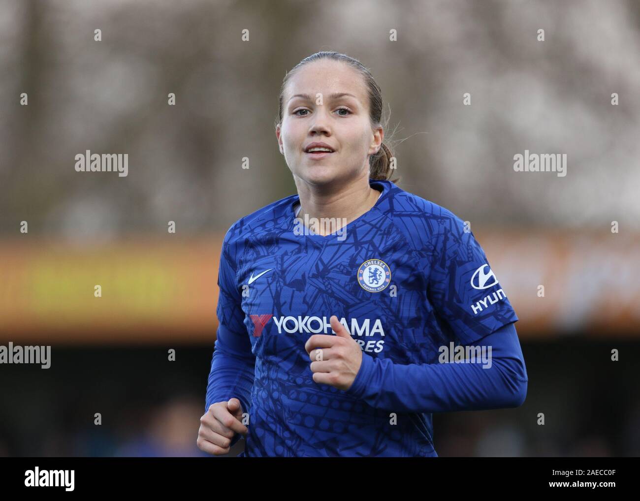 Kingston, Regno Unito. 17 Nov, 2019. Reiten Guro del Chelsea Ladies durante la Barclaycard FA DONNA Super League match tra Chelsea e Manchester City al Cherry Red Records Stadium, Kingston, domenica 8 dicembre 2019. (Credit: Jacques Feeney | MI News) La fotografia può essere utilizzata solo per il giornale e/o rivista scopi editoriali, è richiesta una licenza per uso commerciale Credito: MI News & Sport /Alamy Live News Foto Stock