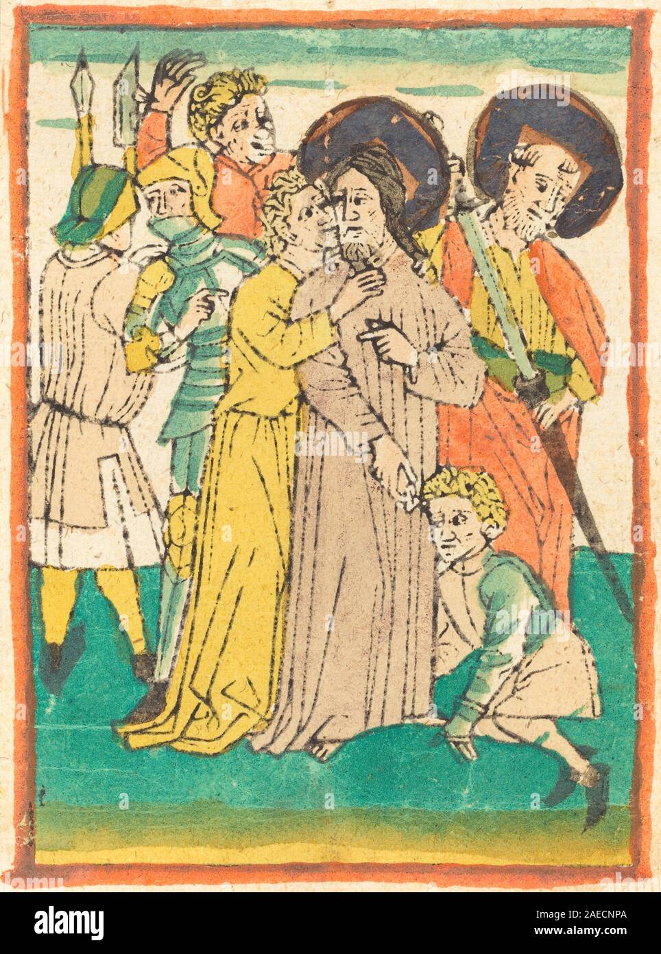 Il tradimento di Cristo; c. 1460/1465 tedesco del xv secolo, il tradimento di Cristo, c 1460-1465 Foto Stock