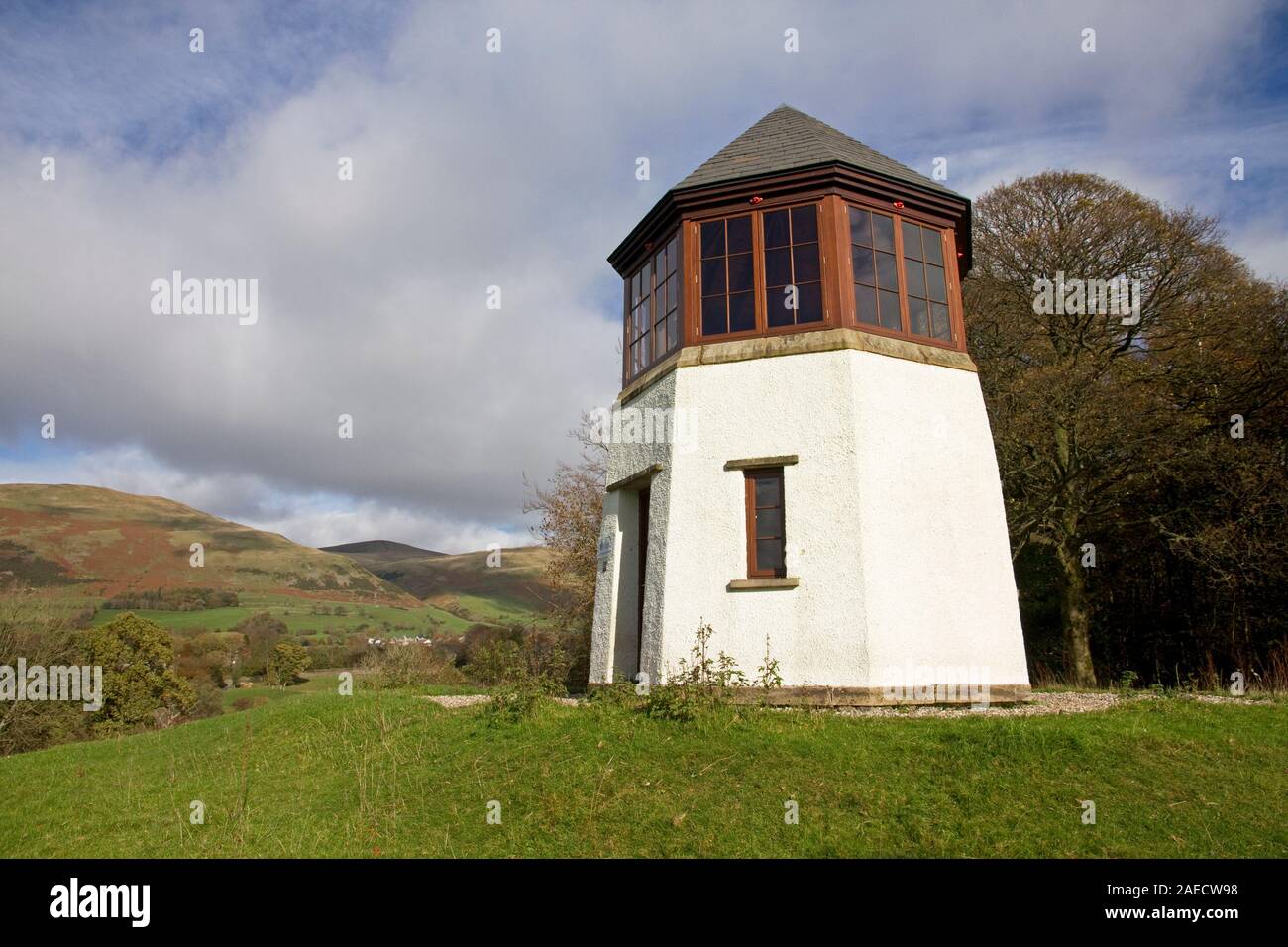 Pepperpot, ex summerhouse di Akay Lodge (ora demolita), sul modo Dales, York, Cumbria, England, Regno Unito Foto Stock