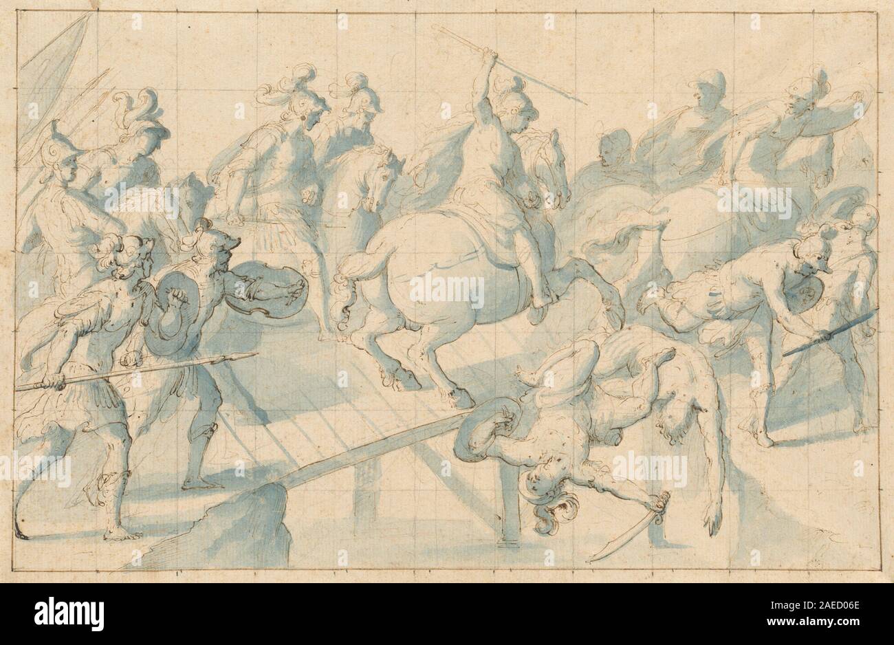 Giovanni Balducci, una battaglia su un ponte, c1600 una battaglia su un ponte; c.1600 Foto Stock