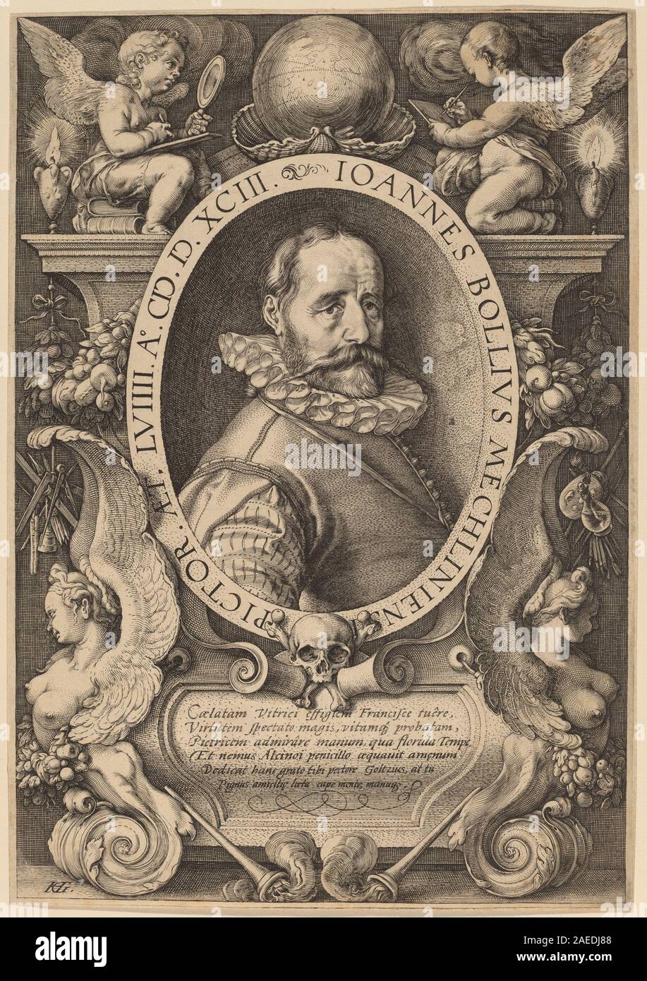 Hendrik Goltzius, Hans Bol, 1593 Hans Bol; 1593data Foto Stock
