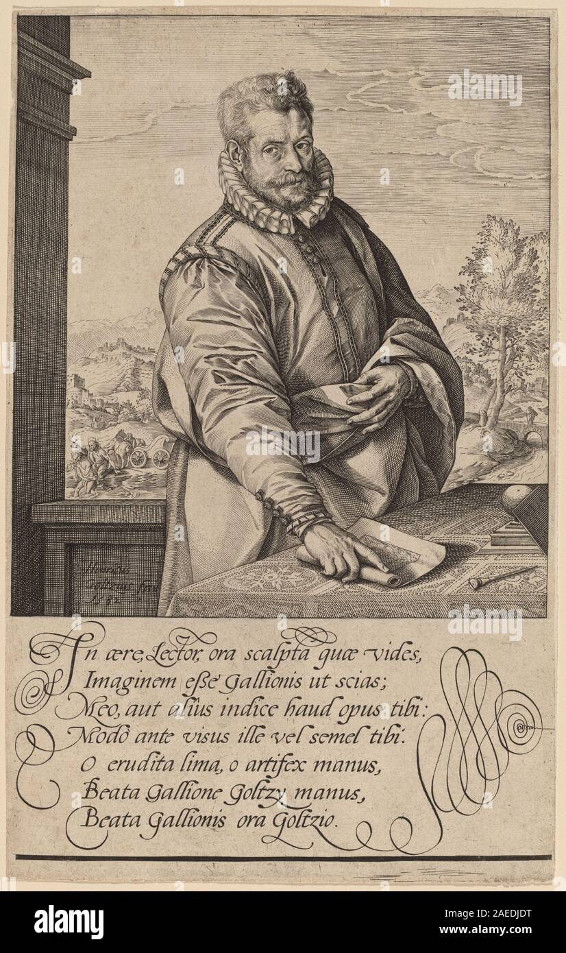 Hendrik Goltzius, Philip Galle, 1582 Philip Galle; 1582data Foto Stock