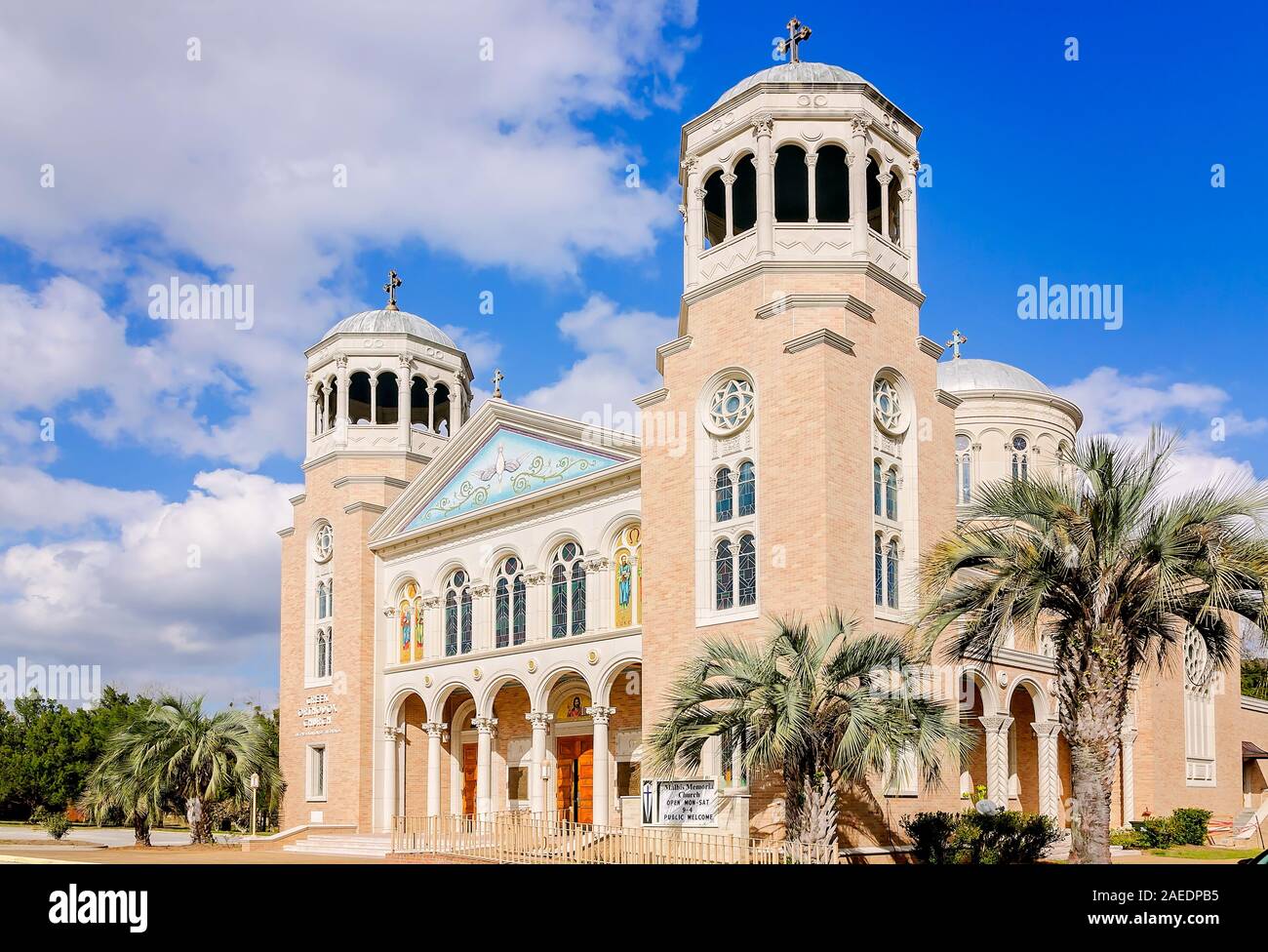 Malbis Memorial Church è raffigurato, Marzo 7, 2016 in Daphne, Alabama. La Chiesa Ortodossa greca è stato costruito nel 1965. Foto Stock