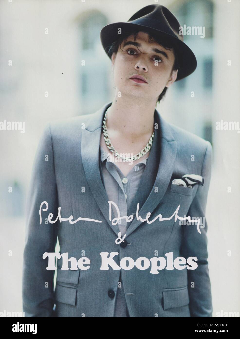 Poster che pubblicizza la casa di moda Kooples su rivista cartacea dell'anno 2012, pubblicità, pubblicità creativa la pubblicità Kooples degli anni '2010 Foto Stock