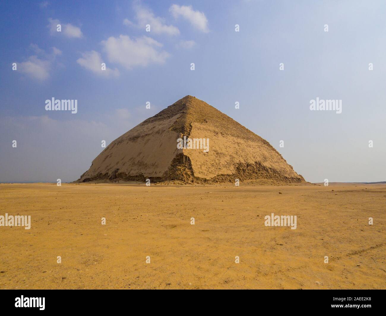 Piegate Piramide, Dahshur, Egitto Foto Stock