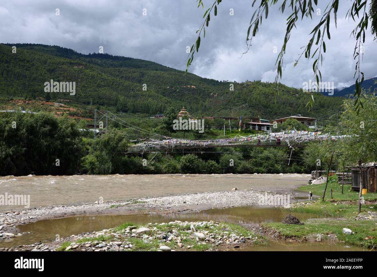 Mo Chhu river, Gasa Dzongkhag, Bhutan, Asia Foto Stock