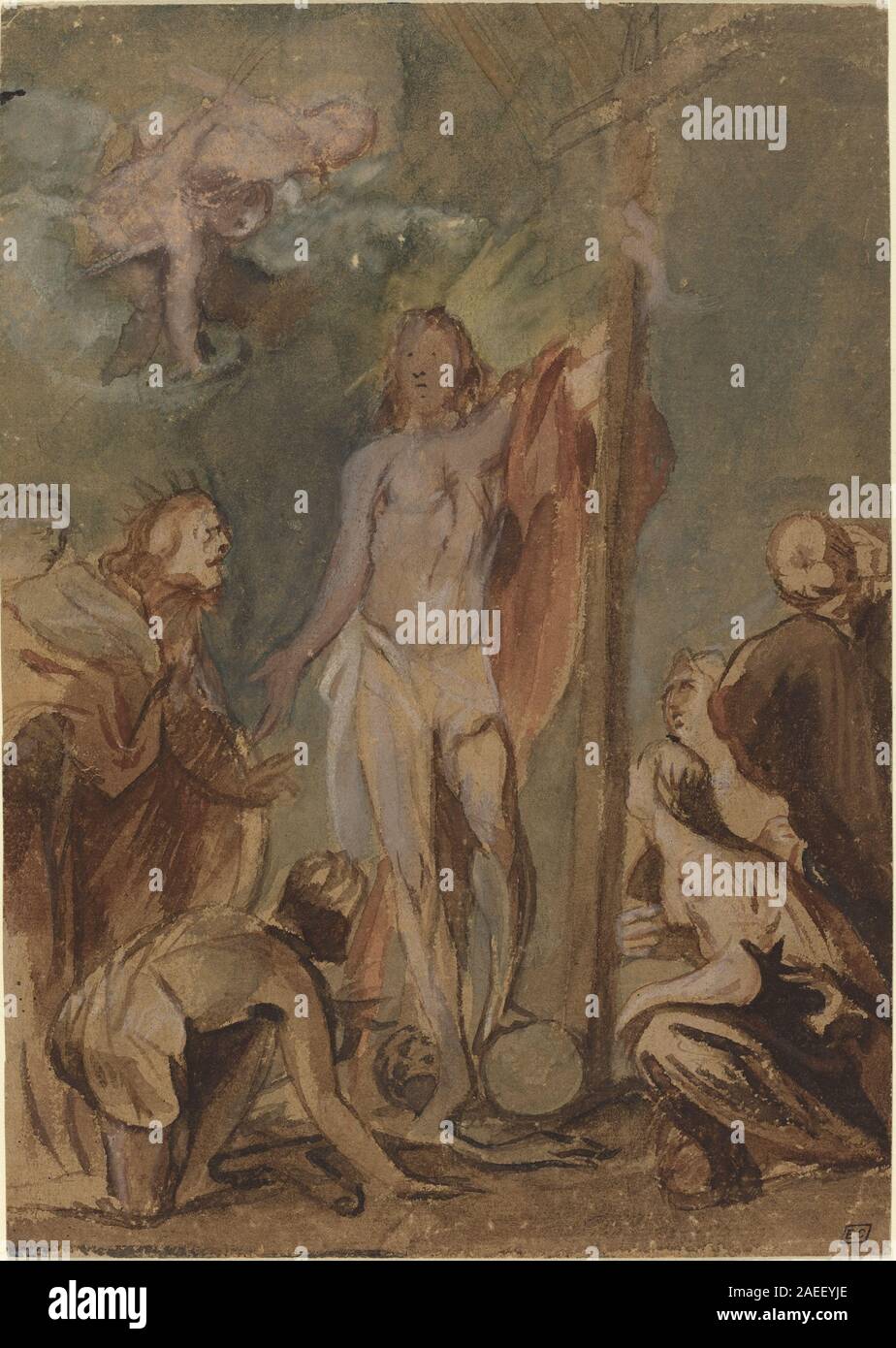 Jan Boeckhorst, il Cristo risorto circondata dai santi, c 1660 Il Cristo risorto circondata dai santi; c. 1660 Foto Stock