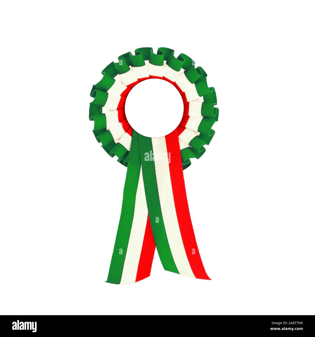 Italia paese di bandiera simbolo di nastro verde bianco rosso Foto Stock