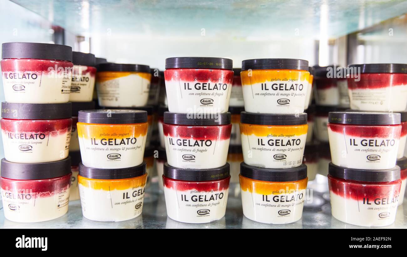 Colonia, ottobre 2019: Il gelato il gelato al ANUGA FOOD trade fair Foto Stock