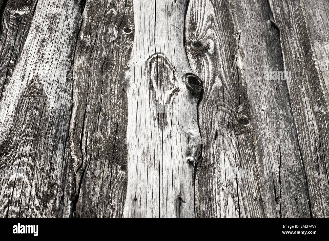 Texture di legno, sfondi di legno. Nodose, vintage delle tavole da vecchi fienili Foto Stock