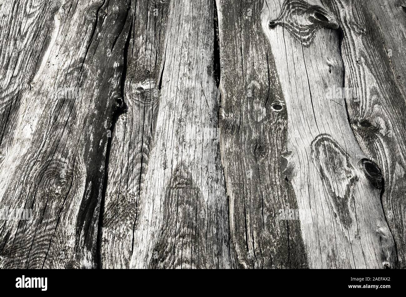 Texture di legno, sfondi di legno. Nodose, vintage delle tavole da vecchi fienili Foto Stock