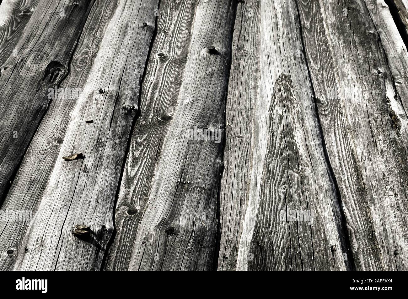 Texture di legno, sfondi di legno. Nodose, vintage delle tavole da vecchi fienili Foto Stock