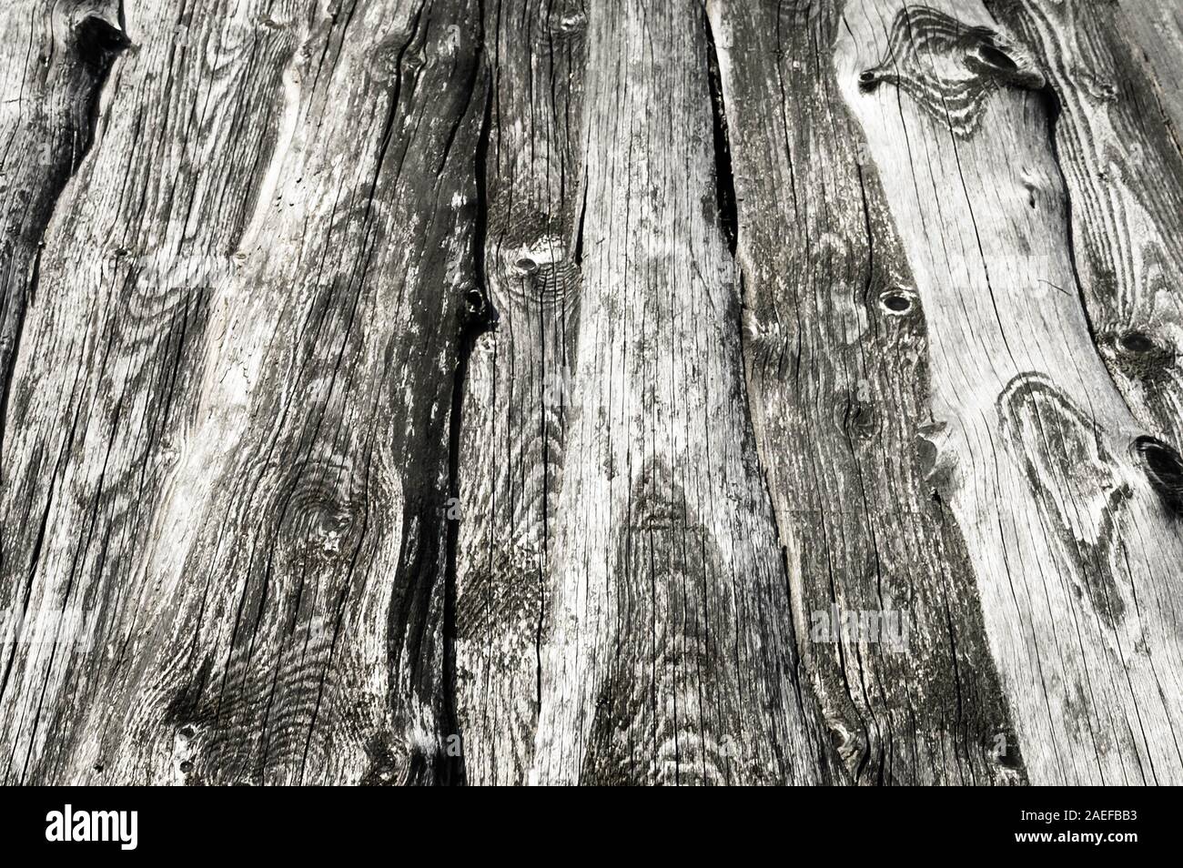 Texture di legno, sfondi di legno. Nodose, vintage delle tavole da vecchi fienili Foto Stock