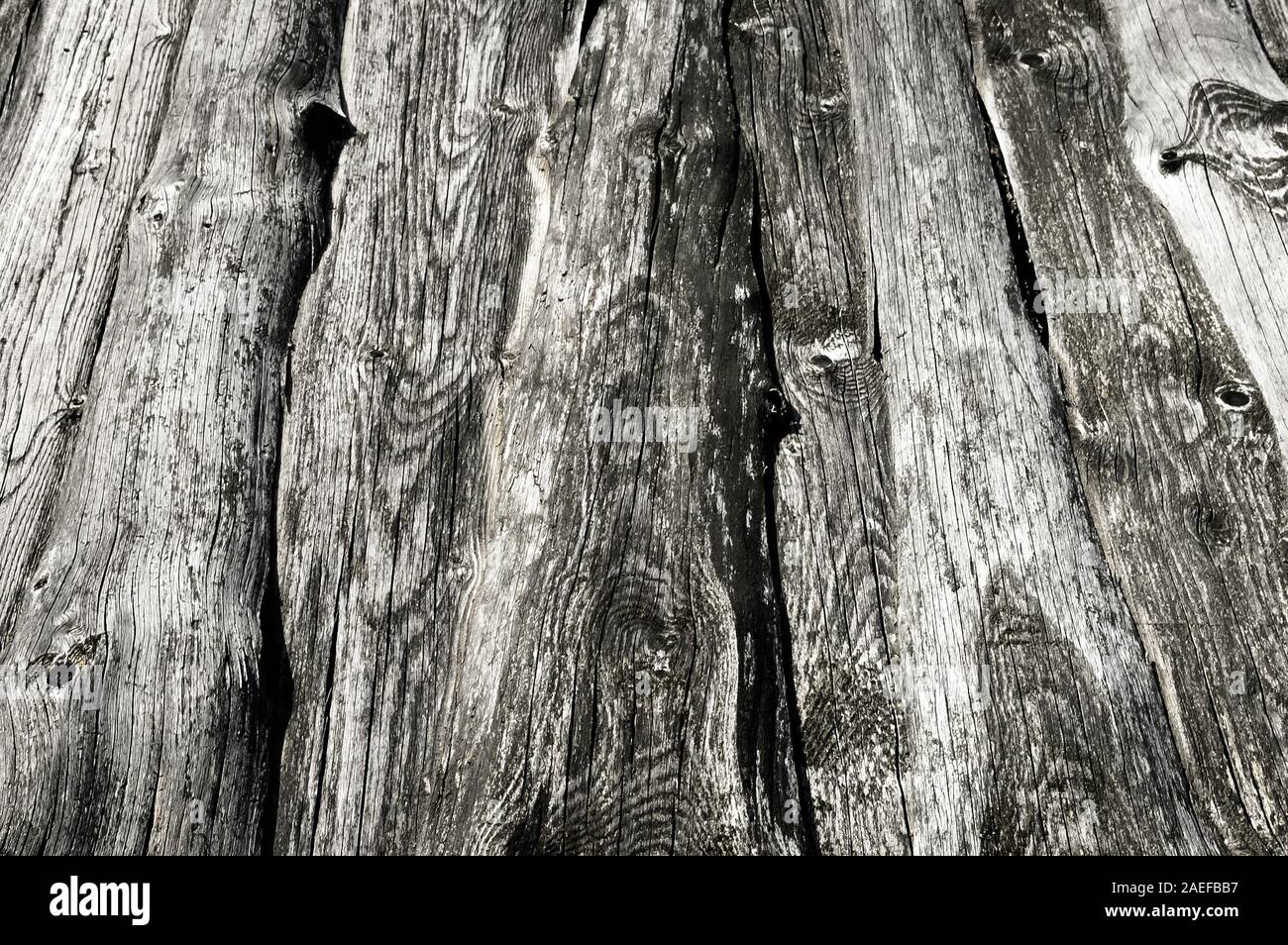 Texture di legno, sfondi di legno. Nodose, vintage delle tavole da vecchi fienili Foto Stock