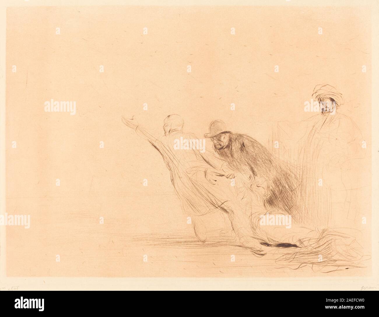 Jean-Louis Forain, la donna adultera (terza piastra, 1910 La donna adultera (terza piastra; 1910data Foto Stock