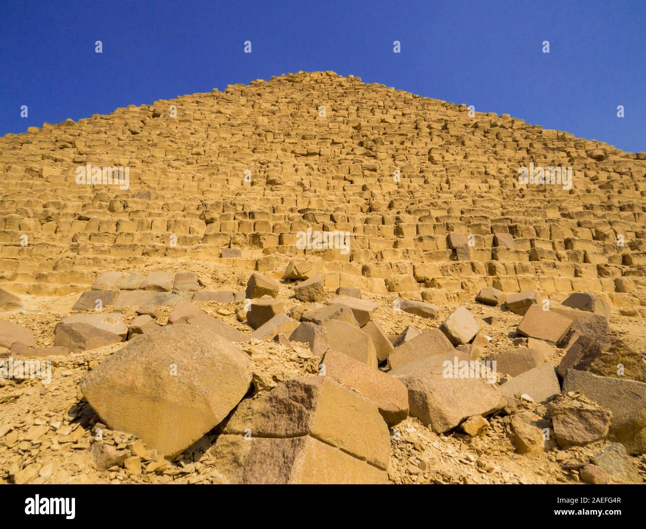 Piramide di Menkaure, Necropoli di Giza, il Cairo, Egitto Foto Stock