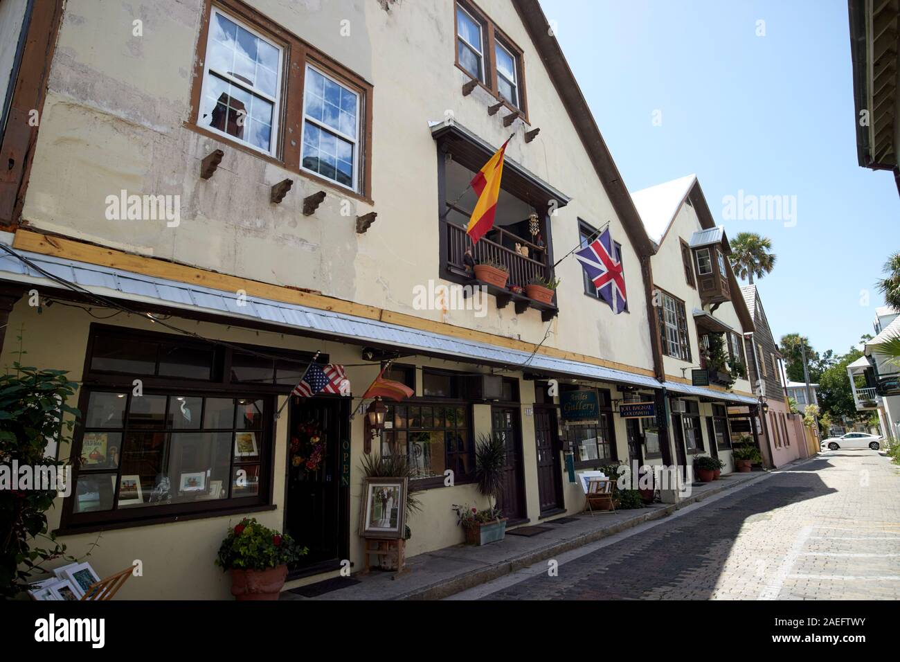 11 aviles street il hamblen-Casa per le vacanze st Augustine, Florida usa home per gli artisti e gli artigiani di guild Foto Stock