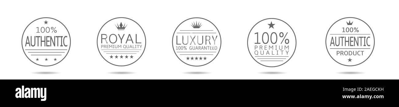 Premio set di badge Illustrazione Vettoriale