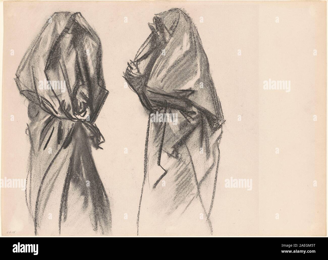 Un dipinto ad olio di John Singer Sargent tra il 1890 e il 1891 raffigurante donne beduine in abbigliamento tradizionale, enfatizzando la composizione delle figure, la postura, il dettaglio dell'abbigliamento e la rappresentazione culturale nella ritrattistica della fine del XIX secolo. Foto Stock