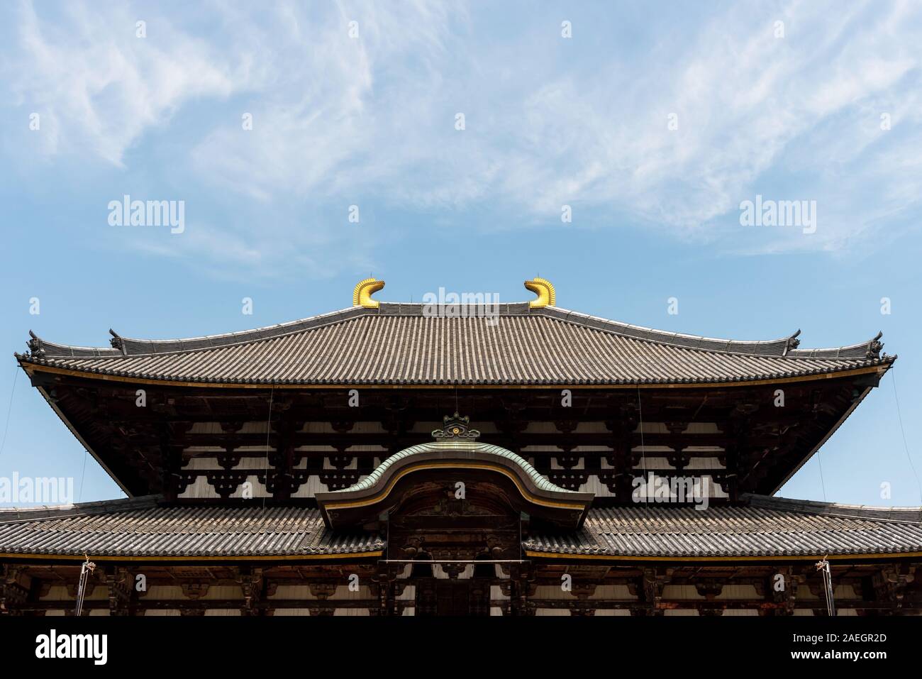 Aprile 22, 2019: Grande Buddha Hall parte del buddista di Tempio di Todai-ji. Nara, Giappone Foto Stock