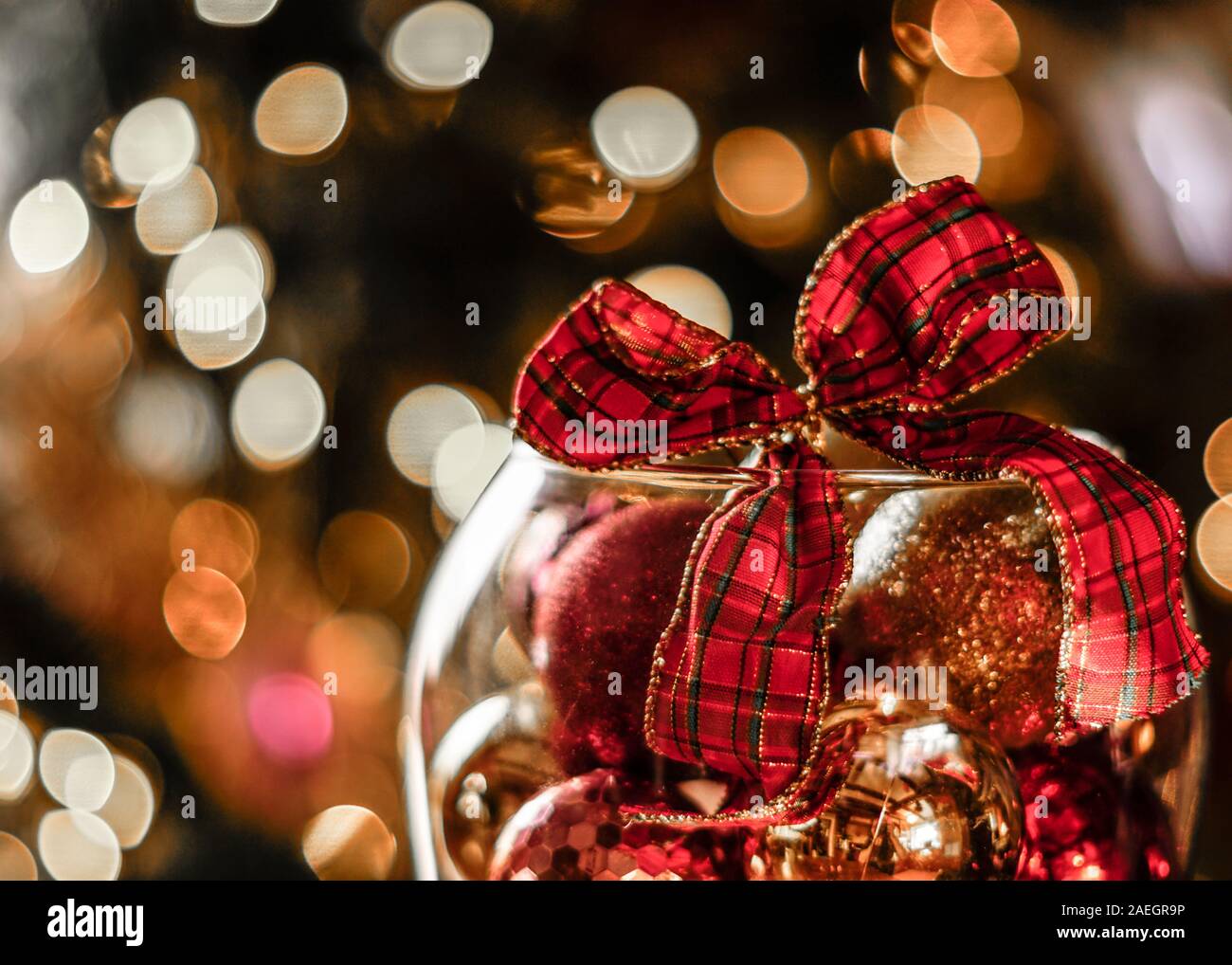 Baubles di natale Foto Stock