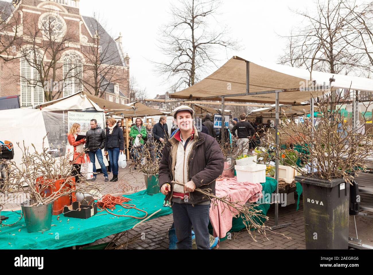 Noordermarkt, Amsterdam Foto Stock