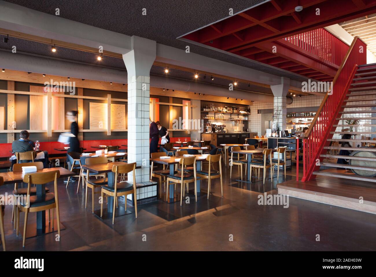 Interno del ristorante choux, Amsterdam, Paesi Bassi Foto Stock