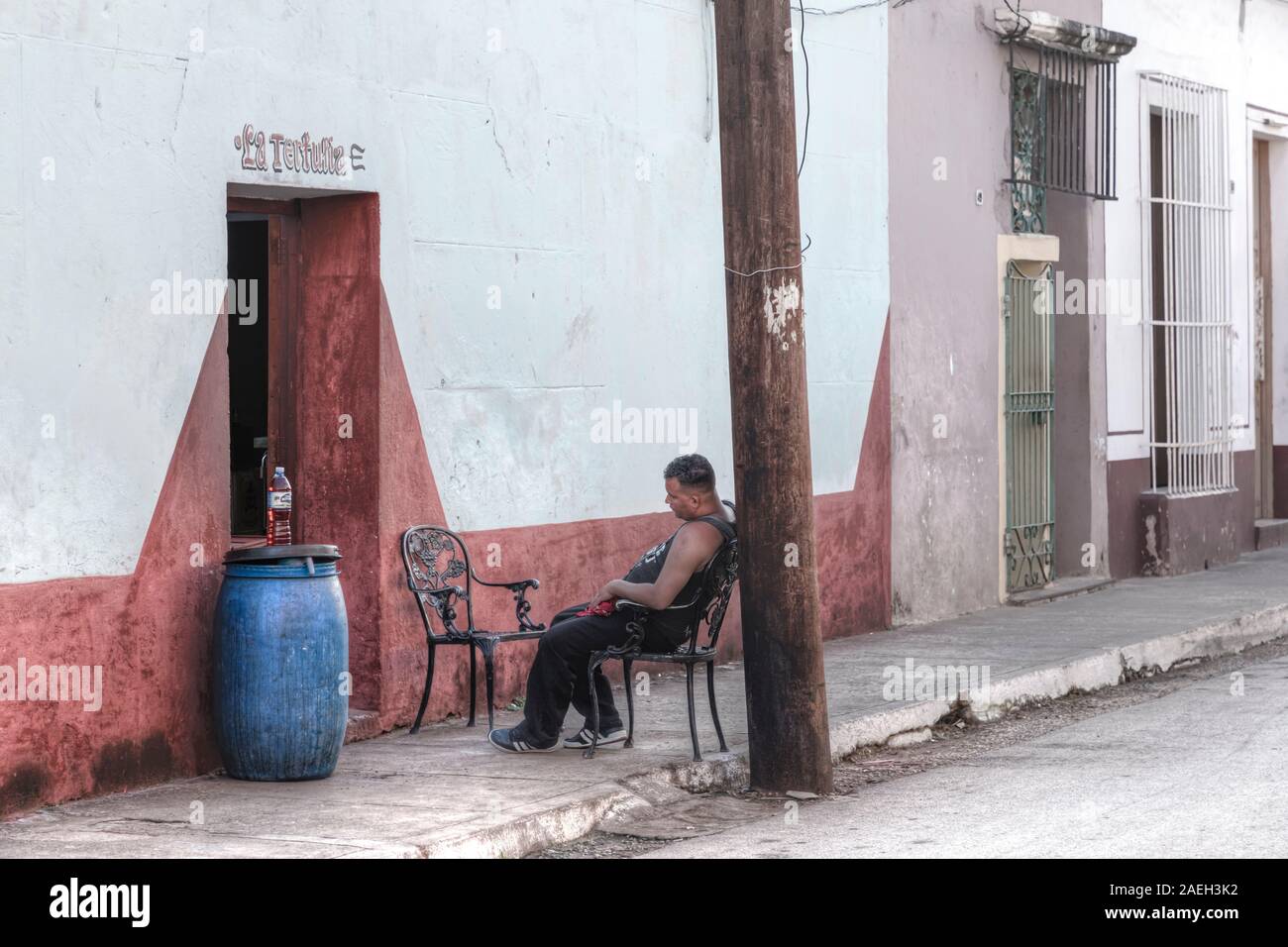 Remedios, Villa Clara, Cuba, America del Nord Foto Stock