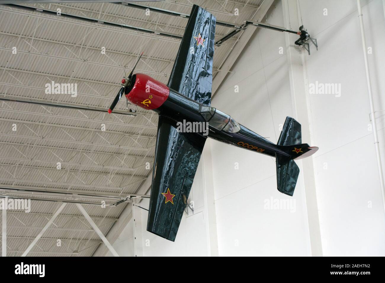 Yakovlev YAK-50 all'Evergreen Aviation and Space Museum di McMinnville, Oregon Foto Stock