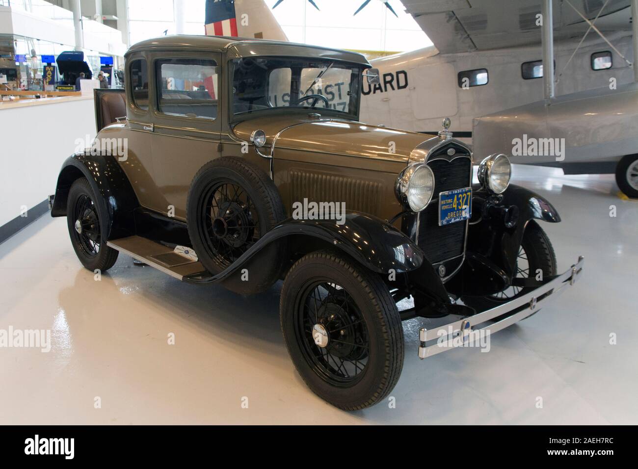 Ford Model A all'Evergreen Aviation and Space Museum di McMinnville, Oregon Foto Stock