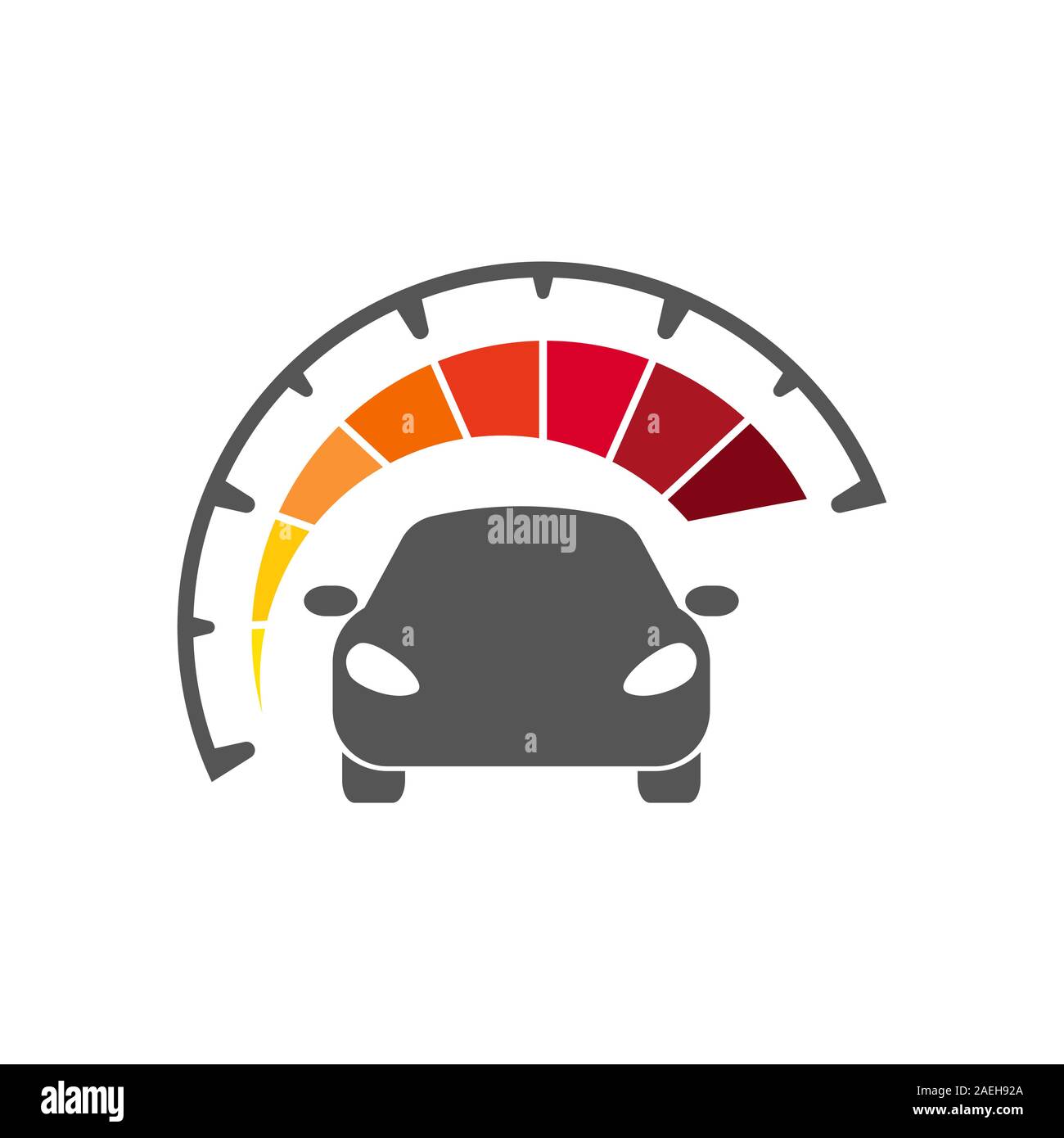 Velocità auto auto Logo. Modello di illustrazione vettoriale. EPS 10 Illustrazione Vettoriale